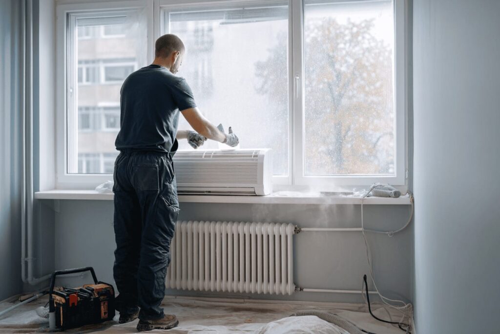 5 vanliga fel på värmepumpen när det blir kallt ute Rengor ett dammigt filter pa varmepump