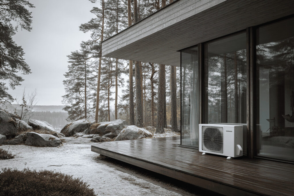 Vad kostar en värmepump vid installation på modern villa i Sverige