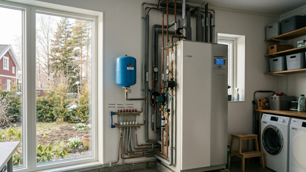 Så fungerar en värmepump i en villa i 5 enkla steg